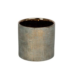 MACETERO RUSTIC 16X15CM ORO