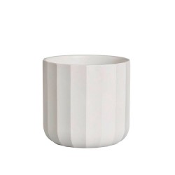 MACETERO SITA GEOMETRIC 10X10CM BLANCO