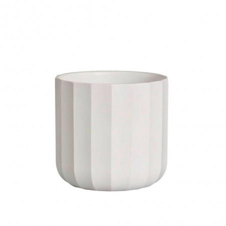 MACETERO SITA GEOMETRIC 10X10CM BLANCO