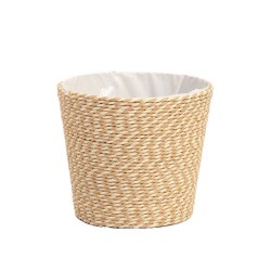 MACETERO YUTE FOST 10X10CM CREMA/NATURAL