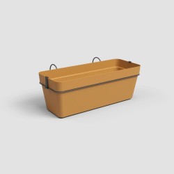 KIT BALCÓN JARDINERA CAPRI AMARILLO MIEL 49X18.2CM