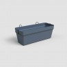 KIT BLACÓN JARDINERA CAPRI AZUL 50X18.2CM