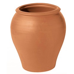 MACETA TINAJA BARRO ROJO