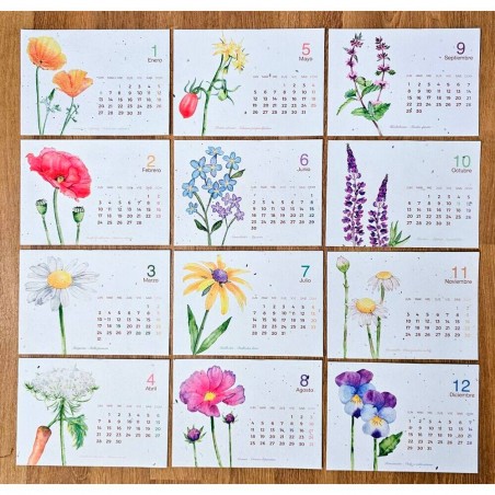 CALENDARIO PLANTABLE FLORES 2025
