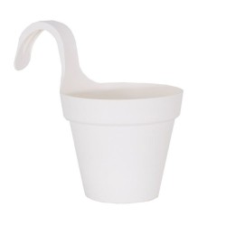 MACETA CAPRI BALCÓN BLANCO 20CM