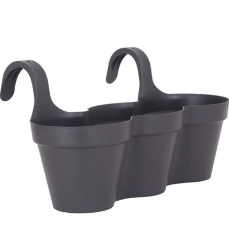 MACETA CAPRI BALCÓN TOPO 20CM