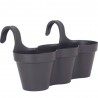 MACETA CAPRI BALCÓN TOPO 20CM