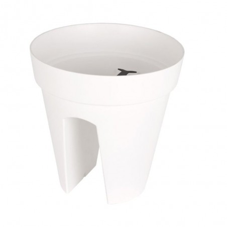 MACETA CAPRI BALCÓN BLANCO 30CM