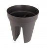 MACETA CAPRI BALCÓN ANTRACITA 30CM