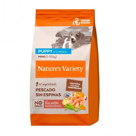 PIENSO PERRO NATURE'S VARIETY NO GRAIN PUPPY MINI SALMÓN