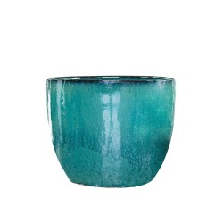 MACETA CAMPANA ORIENT GLAZED ESMERALDA