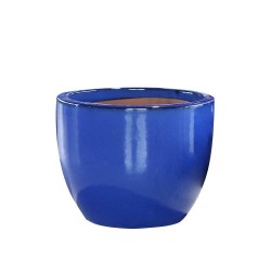 MACETA CAMPANA ORIENT GLAZED AZUL