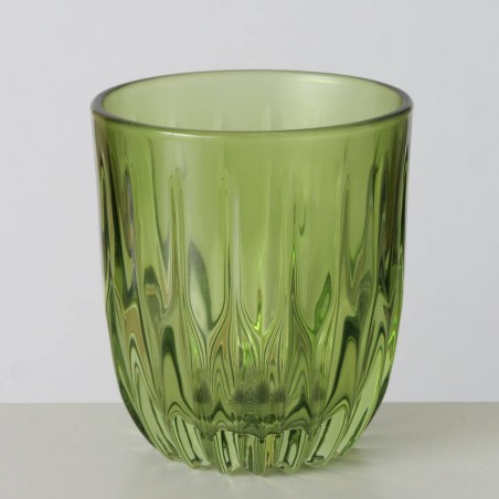 VASO CRISTAL VERDE