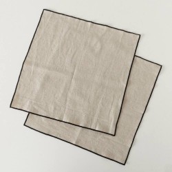 SET X 2 SERVILLETAS JANEA VIVO NEGRO