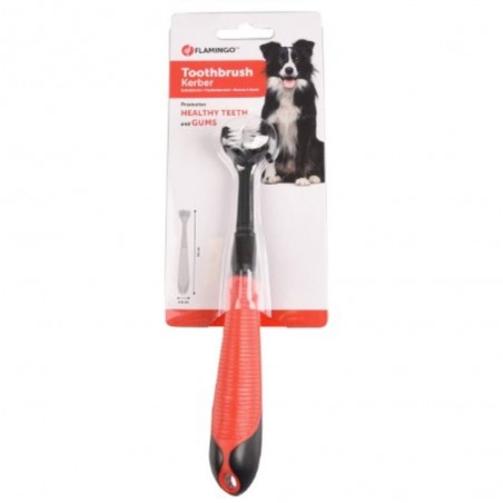 CEPILLO DE DIENTES CON MANGO SUAVE FLAMINGO 20CM