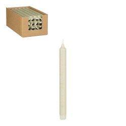 VELA CANDELABRO VERDE GRIS H25XD2,2CM