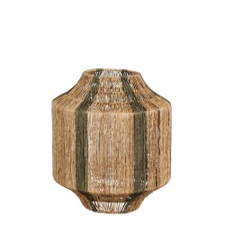 FAROL LILIANO YUTE Y VERDE H36XD30CM