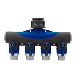 DERIVACIÓN 4 SALIDAS LATÓN H3/4