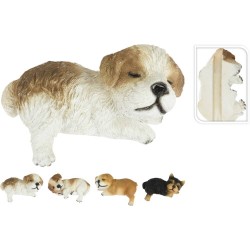 PERRO RESINA 20X12.5X10CM4ASS