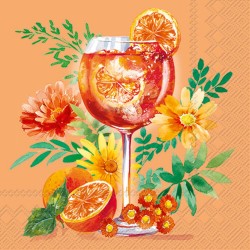 SERVILLETAS COCKTAIL ORANGE