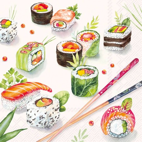 SERVILLETAS SUSHI GRIS CLARO