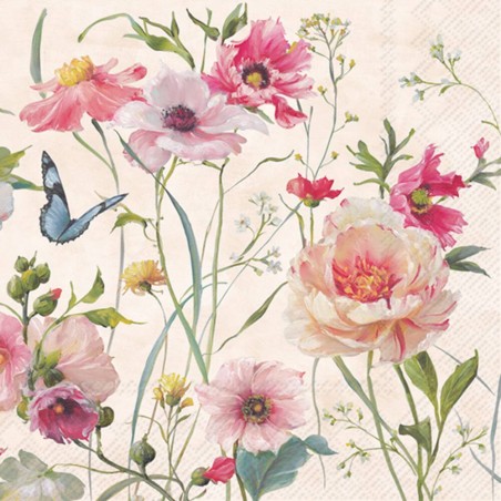SERVILLETAS FLORES SILVESTRES VIVAS