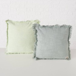 COJÍN LENEA VERDE 45X45CM