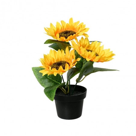 GIRASOL ARTIFICIAL 20CM MACETA