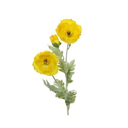 AMAPOLA ARTIFICIAL AMARILLA 106CM TALLO