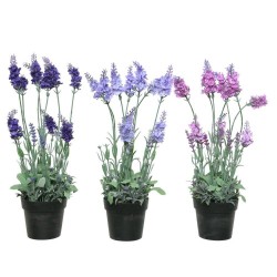 LAVANDA ARTIFICIAL MACETA 38CM