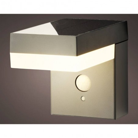 APLIQUE SOLAR C/SENSOR ALUMINIO L16.50-W9.50-H12