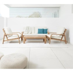 CONJUNTO FRICA 4 PIEZAS SIMIL MADERA