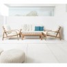 CONJUNTO FRICA 4 PIEZAS ALUMINIO SIMIL MADERA