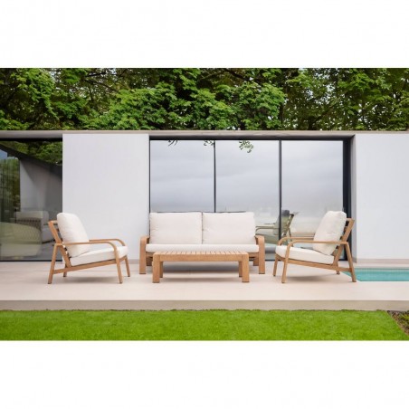 CONJUNTO FRICA 4 PIEZAS ALUMINIO SIMIL MADERA