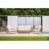 CONJUNTO FRICA 4 PIEZAS ALUMINIO SIMIL MADERA