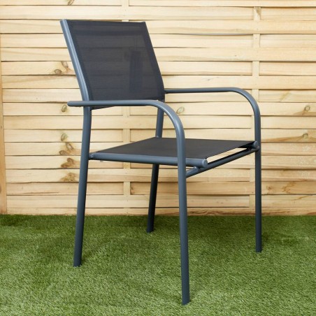 COMEDOR GENES ALUMINIO GRAFITO 5 PIEZAS