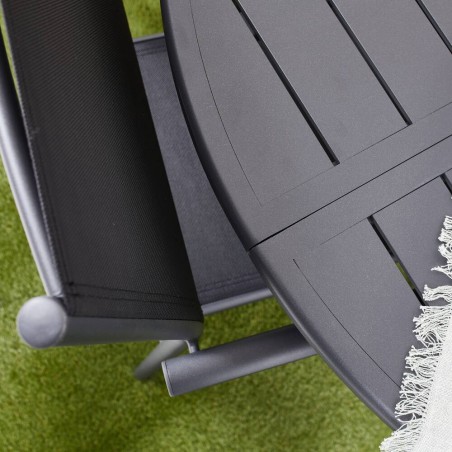 COMEDOR GENES ALUMINIO GRAFITO 5 PIEZAS