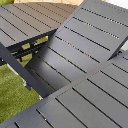 COMEDOR GENES ALUMINIO GRAFITO 5 PIEZAS