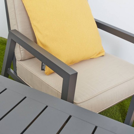CONJUNTO ALUMINIO MEDITERRÁNEO ANTRACITA 6 PIEZAS