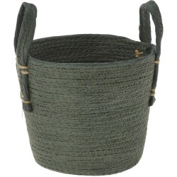 CESTA VERDE OSCURO D.20X18CM