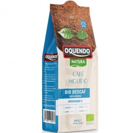 CAFÉ MOLIDO BIO DESCAFEINADO 100% ARÁBICA 250GR