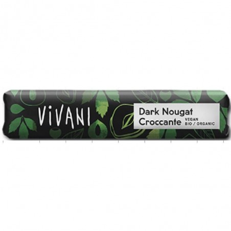 BARRITA CHOCO NEGRO DARK NOUGAT CROCCANTE VIVANI
