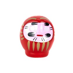 DARUMA FIGURA CERAMICA 5 CM ROJO