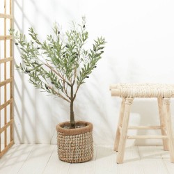 OLIVO ARTIFICIAL UV 90CM MACETA