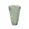 JARRON VIDRIO MILKY VERDE L16-W9-H25CM