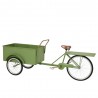 JARRON VIDRIO MILKY VERDE L16-W9-H25CM