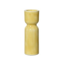 PORTAVELAS AMARILLO D8-H19CM