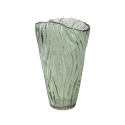 JARRON VIDRIO MILKY VERDE L22.50-W14.50-H35CM