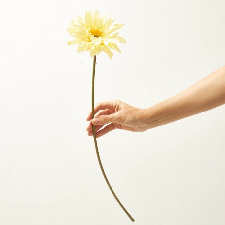 GERBERA AMARILLA ARTIFICIAL 63 CM TALLO