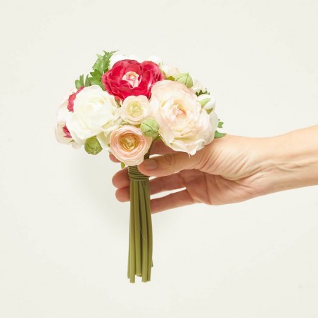 BOUQUET ARTIFICIAL RANÚNCULOS 24 CM